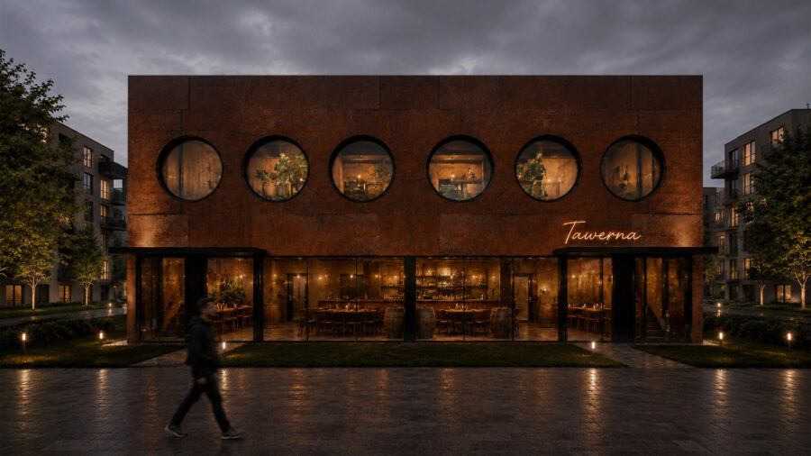 Budynek restauracji, Wrocław, ul. Vespucciego